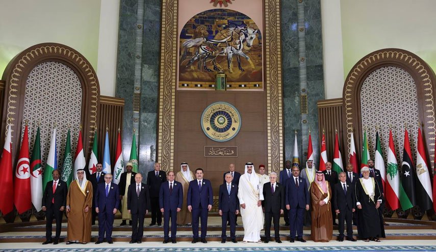 اجلاس سران اتحادیه عرب در بغداد آغاز شد/ جدول کاری نشست و پیش‌نویس «بیانیه بغداد»