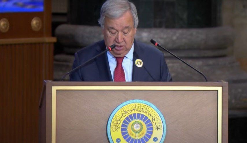 گوترش: کوچاندن مردم غزه قابل پذیرش نیست/ جنگ باید متوقف شود