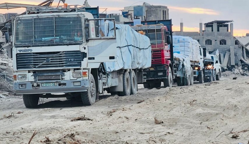 مجزرة الإحتلال باستهداف عناصر تأمين المساعدات بغزة 
