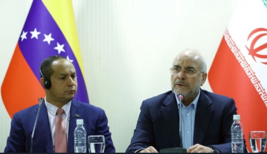 قاليباف من كراكاس: سنتابع قضايا التجارة الحرة والمسائل المصرفية مع فنزويلا