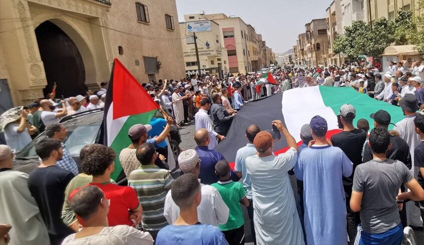 مظاهرات مغربية حاشدة نصرة لغزة والأقصى