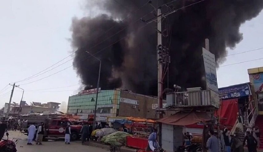 آتش‌سوزی گسترده در بازار کابل