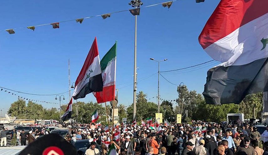 تظاهرات في بغداد تنديداً بالعدوان الصهيوني على إيران