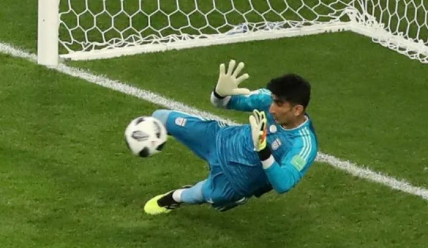 حارس المنتخب الايراني مرشح لجائزة أفضل حارس مرمى في آسيا