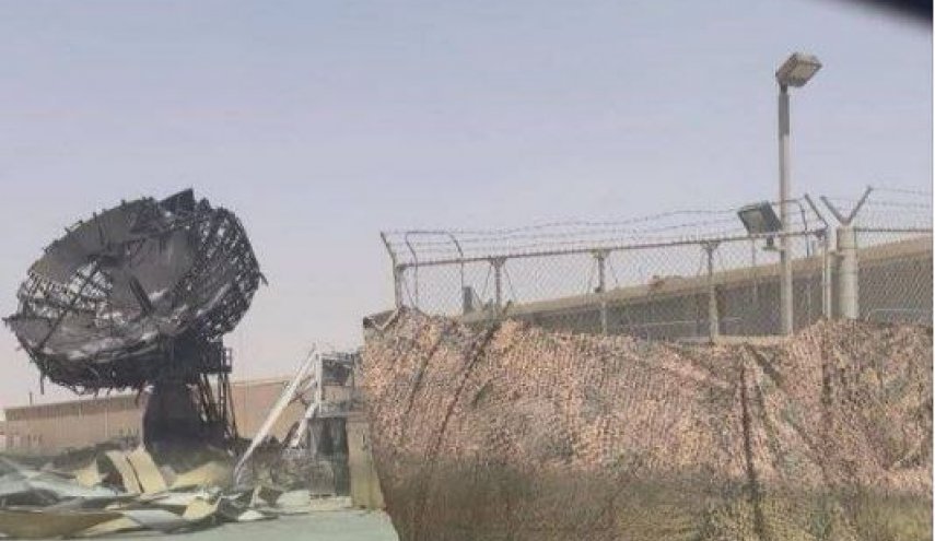 شاهد...صور جديدة من الرادار المدمر في قاعدة العُديد الأمريكية