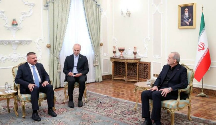 بزشكيان مستقبلا وزير الداخلية العراقي: يجب ان نتحد لمواجهة العدو المشترك