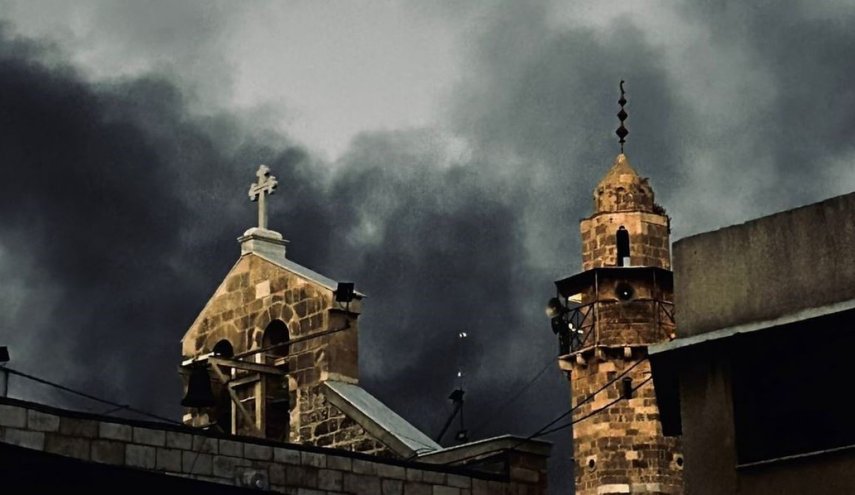 حمله تروریستی اسرائیل به کلیسای غزه
