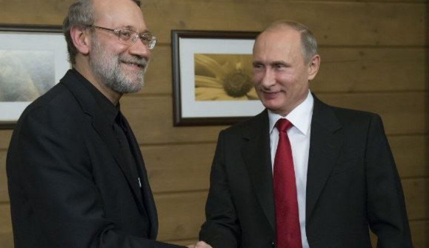 «لاریجانی» با «پوتین» در کاخ کرملین دیدار کرد