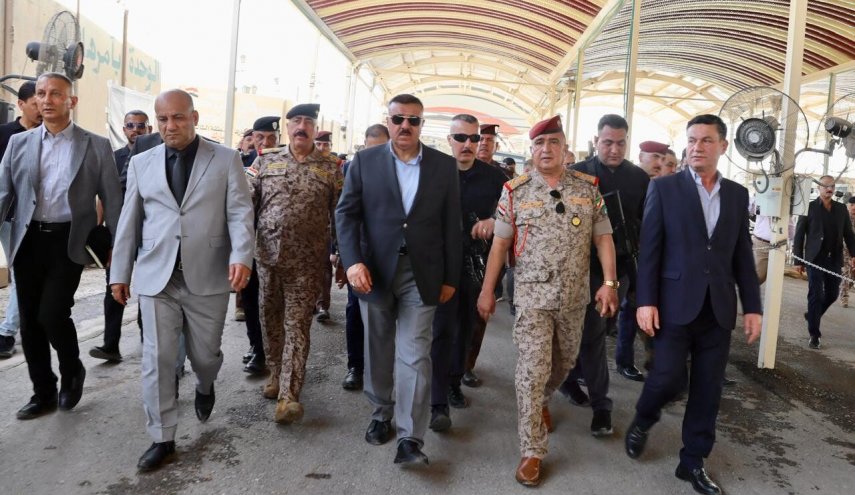 بازدید وزیر کشور عراق از گذرگاه منذریه در  آستانه اربعین