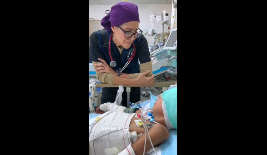 پزشک آمریکایی در غزه: تا نفس دارم، برای حق می‌جنگم + فیلم