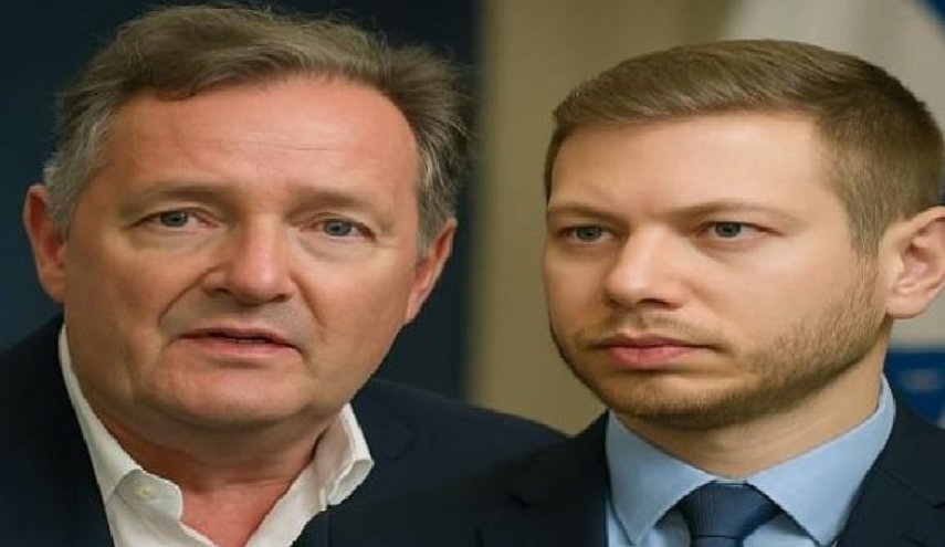 في جدل مع الصحفی مورغان..سلوك يائير نتنياهو يفضح محاولاته لتبرير الجرائم بغزة