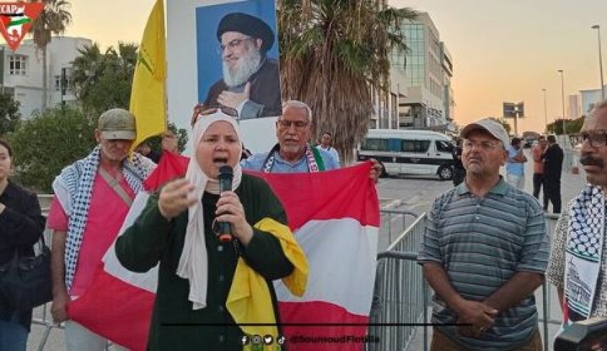 حمایت تونسی‌ها از حزب‌الله لبنان؛ سلاح مقاومت، شریف‌ترین سلاح روی زمین است 