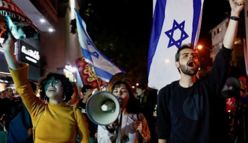 تظاهرات گسترده اسرائیلی‌ها در مخالفت با جنگ غزه
