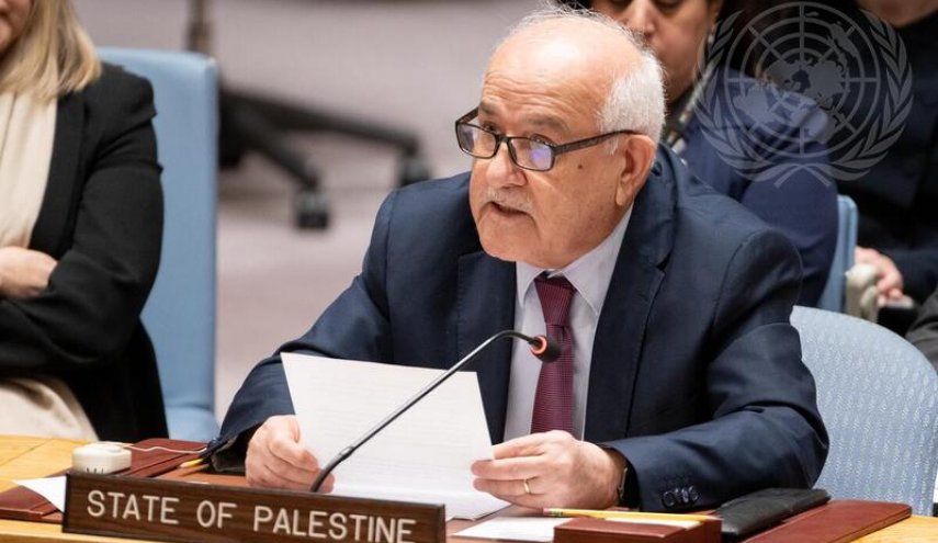 نماینده فلسطین: محکوم‌کردن طرح‌های غیرقانونی و غیراخلاقی اشغالگران کافی نیست