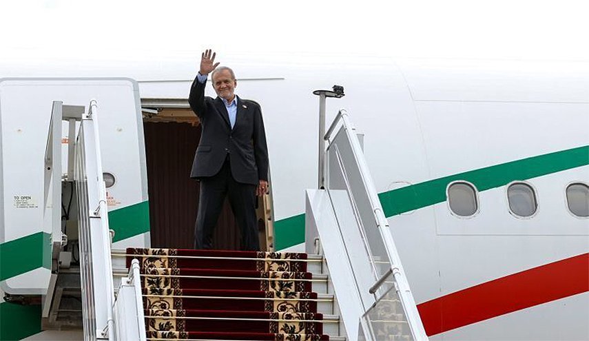 الرئيس بزشكيان يختتم زيارته لبيلاروسيا عائدا الى البلاد