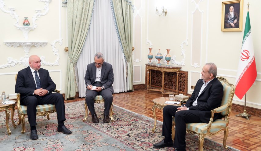 دیدار وزیر انرژی روسیه با رئیس‌جمهور پزشکیان