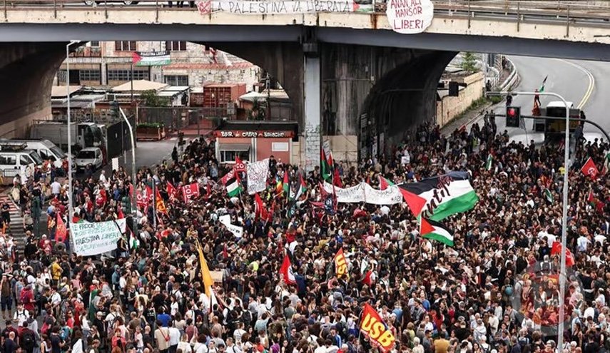 إيطاليا تنتفض ضد الإبادة الإسرائيلية في غزة + صور