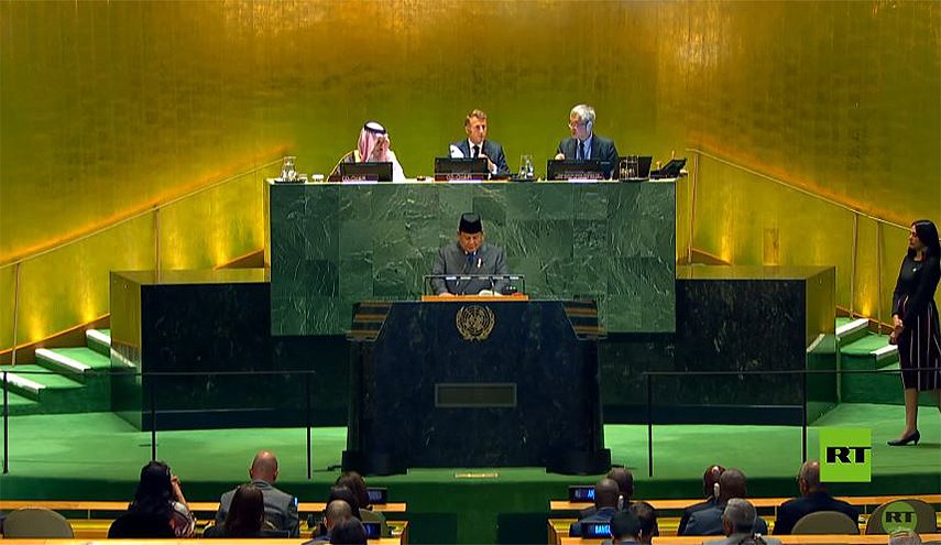 قطع صوت ميكروفون رئيس إندونيسيا خلال كلمته بالجمعية العامة