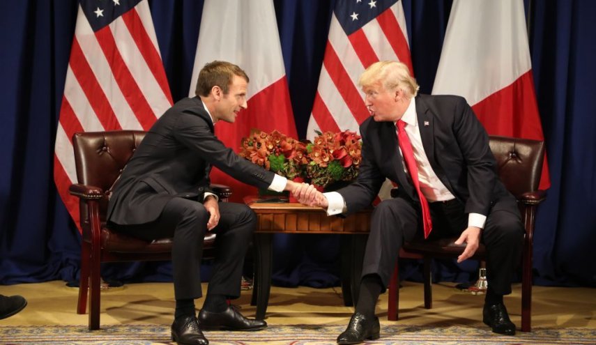 گفت‌وگوی ترامپ و مکرون درباره پیامدهای به‌ رسمیت‌ شناختن کشور فلسطین 