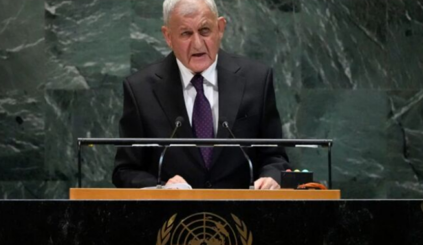 رئیس جمهور عراق: حوادث فلسطین لکه ننگی بر پیشانی بشریت است