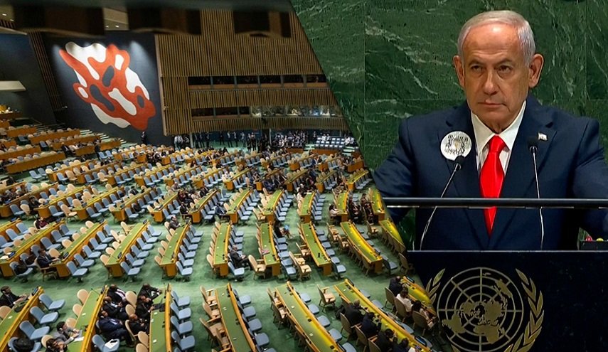 نتنياهو يخاطب الكراسي الفارغة في الأمم المتحدة.. ثلاث دول عربية بقيت!