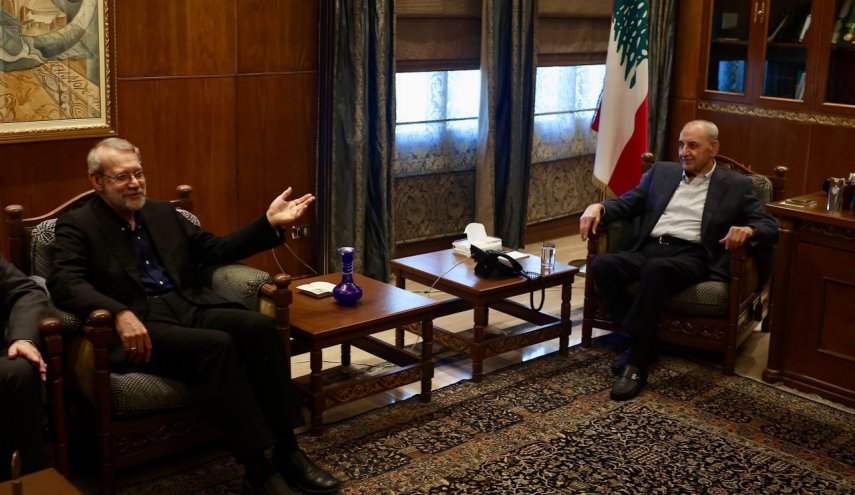 لاريجاني يلتقي رئيس مجلس النواب اللبناني