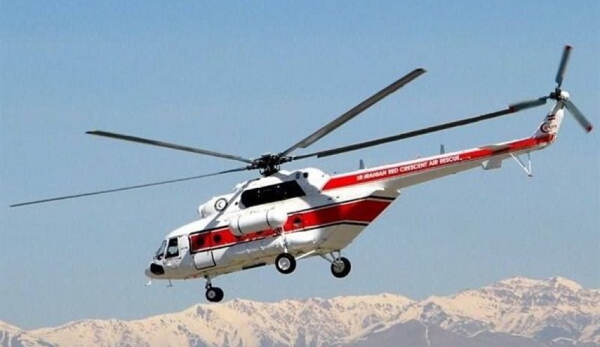 تعرض مروحية إيرانية تابعة للهلال الأحمر لحادث في محافظة لرستان