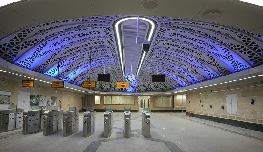 افتتاح محطة مترو السيدة مريم المقدسة في طهران + صور