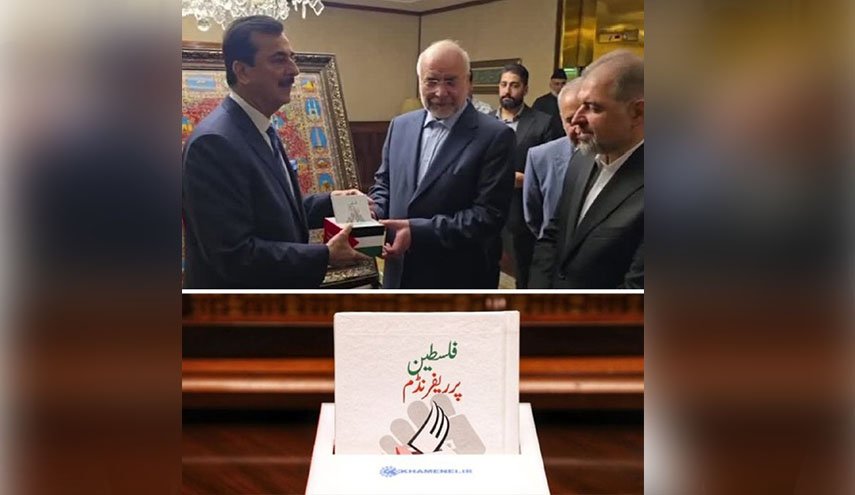 قاليباف يهدي رئيس مجلس الشيوخ الباكستاني نسخة من كتاب «الاستفتاء العام في فلسطين»
