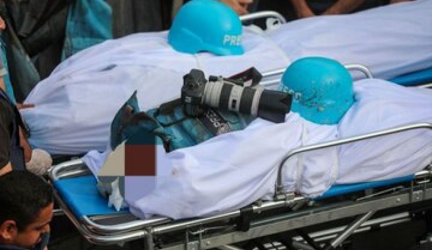 شهادت ۴۴ خبرنگار فلسطینی در چادرهای آوارگان غزه