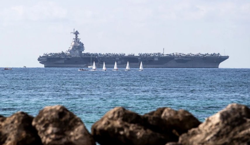 بزرگ‌ترین ناو هواپیمابر آمریکا وارد دریای کارائیب شد