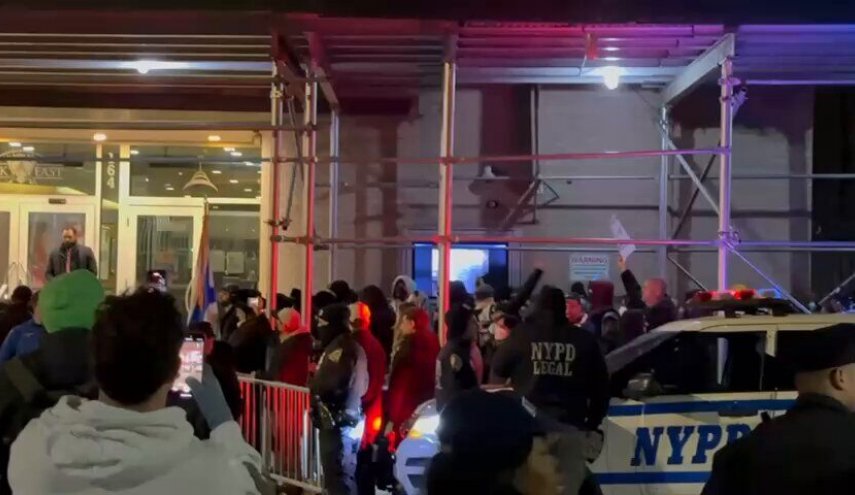 تظاهرات ضد صهیونیسم در نیویورک + فیلم