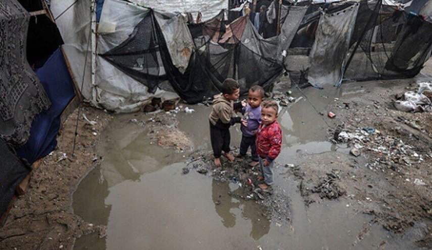 هشدار دفاع مدنی غزه نسبت به بروز فاجعه برای آوارگان در فصل زمستان