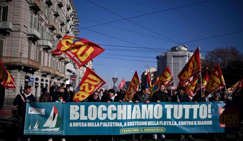 إلغاء رحلات جوية بإيطاليا نتيجة احتجاجات ضد دعم حكومة ميلوني لـ