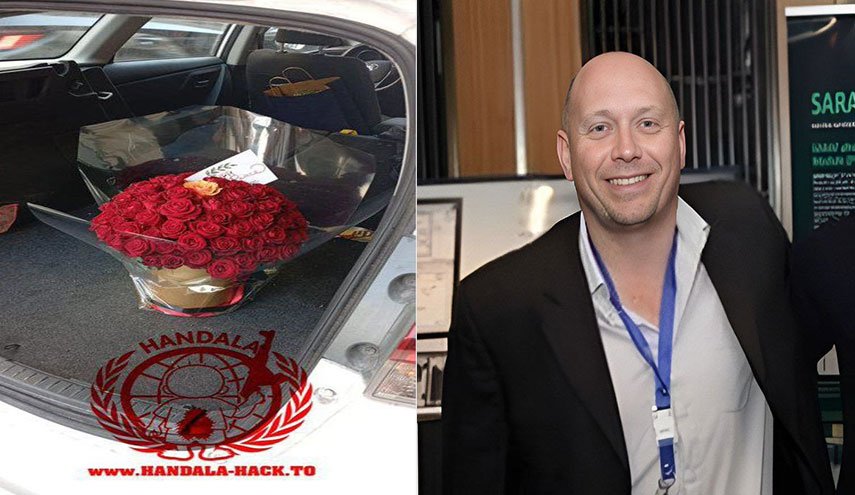 حنظلة تخترق قلب البرنامج النووي الصهيوني وتهدي باقة ورد لعالم اسرائيلي