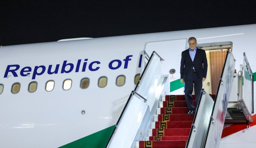 پزشکیان وارد ترکمنستان شد