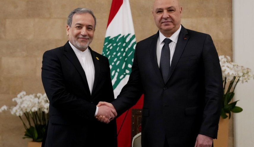 دیدار وزیر امور خارجه با رئیس جمهور لبنان