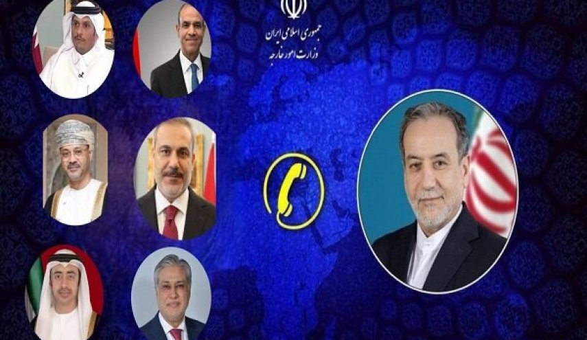 گفتگوهای تلفنی وزیر امور خارجه ایران با وزرای خارجه منطقه
