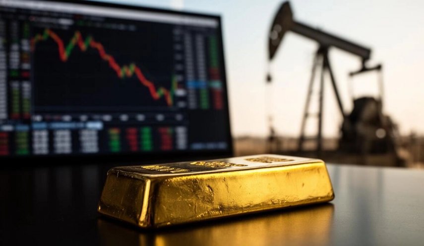بهای نفت کاهش یافت/ عقب‌نشینی قیمت طلا از اوج
