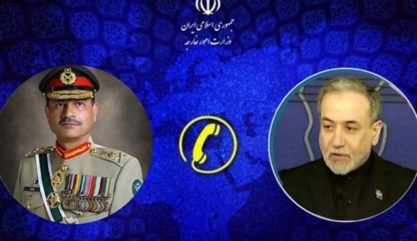 گفتگوی تلفنی وزیر امور خارجه و فرمانده ارتش پاکستان