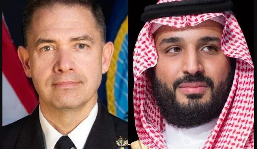 دیدار بن سلمان با فرمانده سنتکام در جده