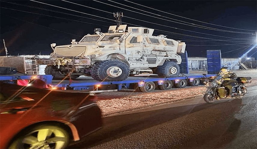 صور توثق نقل معدات عسكرية للاحتلال الأميركي من العراق إلى الأردن