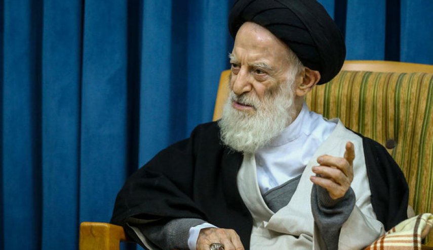 عیادت رئیس دفتر مقام معظم رهبری در قم از آیت‌الله شبیری زنجانی