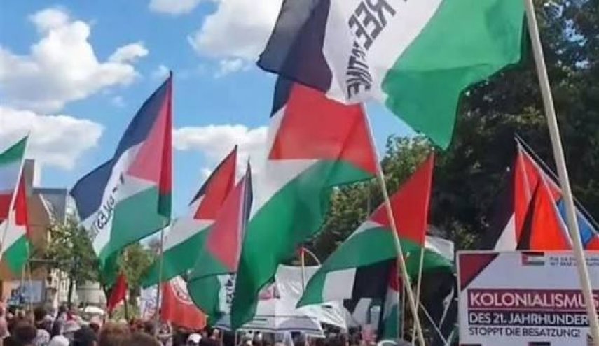 تظاهرات گسترده در برلین در حمایت از فلسطین، لبنان و ایران

