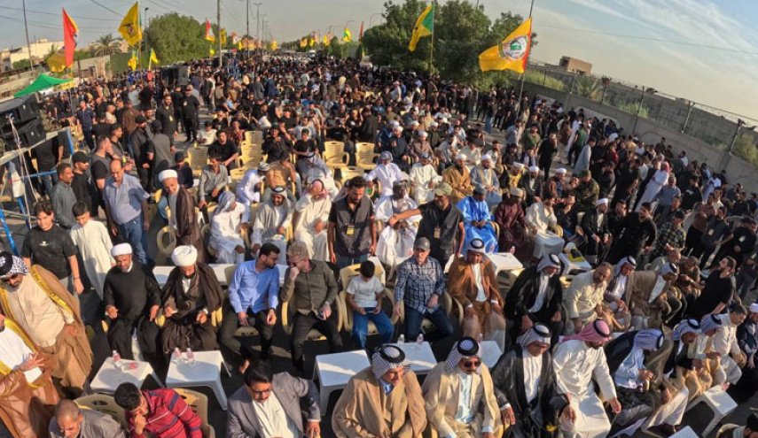 آغاز مراسم جشن خروج نیروهای اشغالگر آمریکایی از عراق