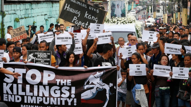 معترضان به جنایت های پلیس فیلیپین