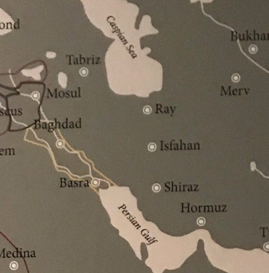 تصویری از نقشه خليج فارس عهد تزار 