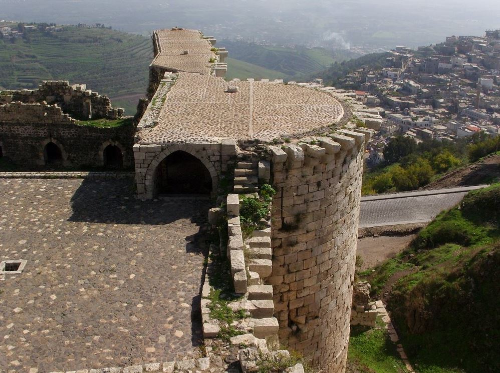 Image result for ‫قلعة الحصن في سوريا‬‎