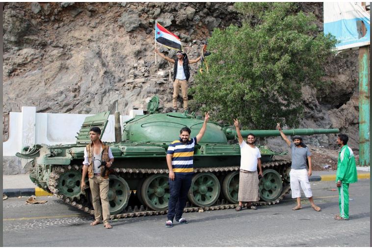 گروهی از نیروهای وابسته به امارات در عدن