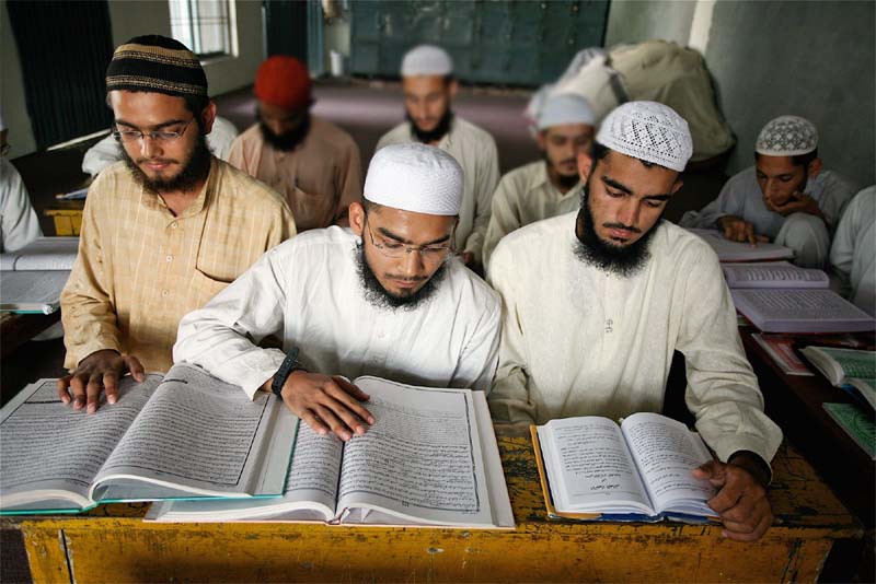 إحدی المدارس الدينية في باكستان